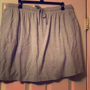 🦋🦋Gray cotton skort Woman Within🦋🦋